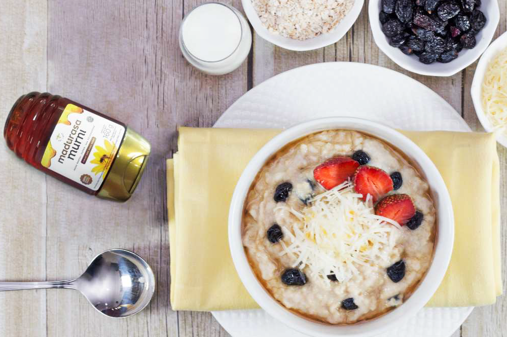 Resep Oatmeal Madu Dengan Keju Yang Lezat