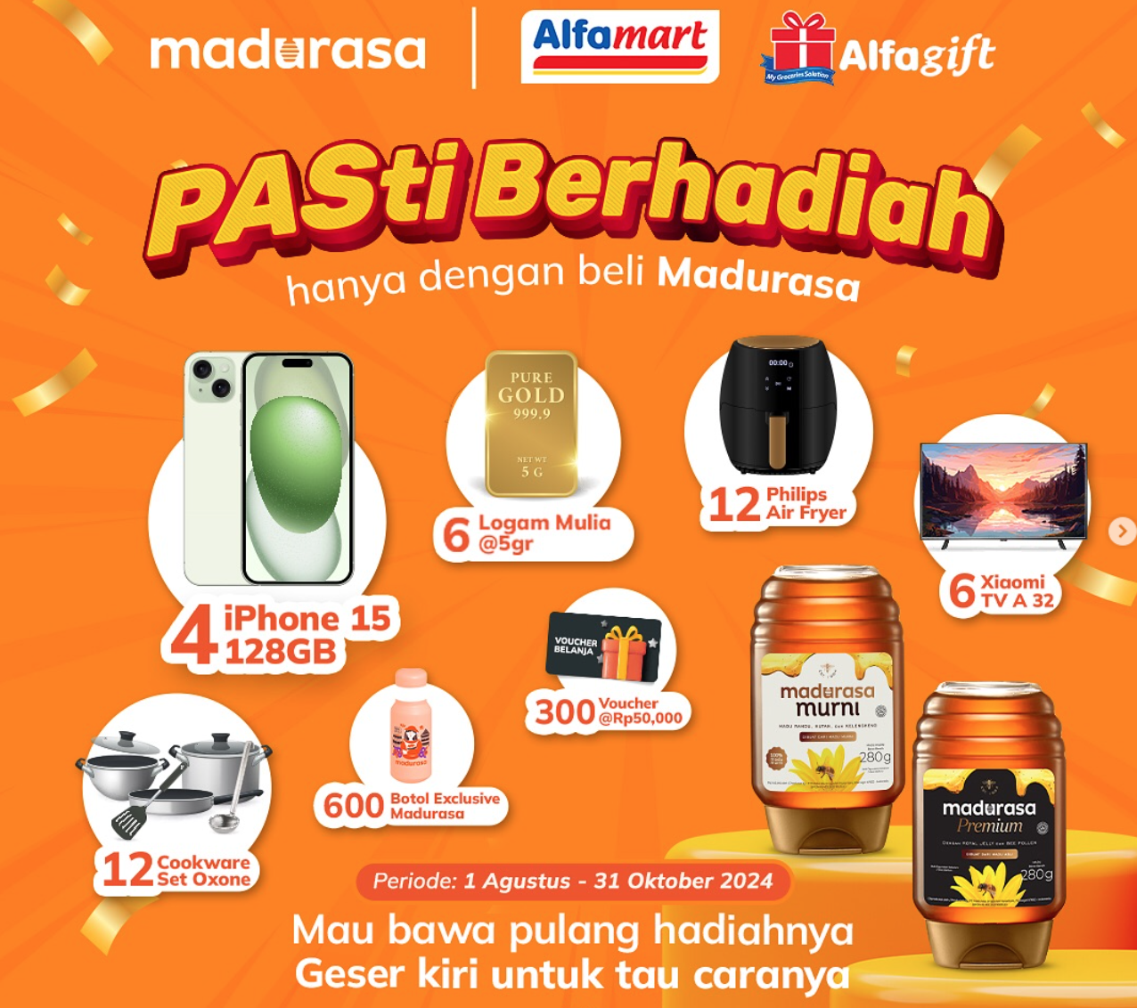 Beli Madurasa di Alfamart dan Alfagift Pasti Berhadiah
